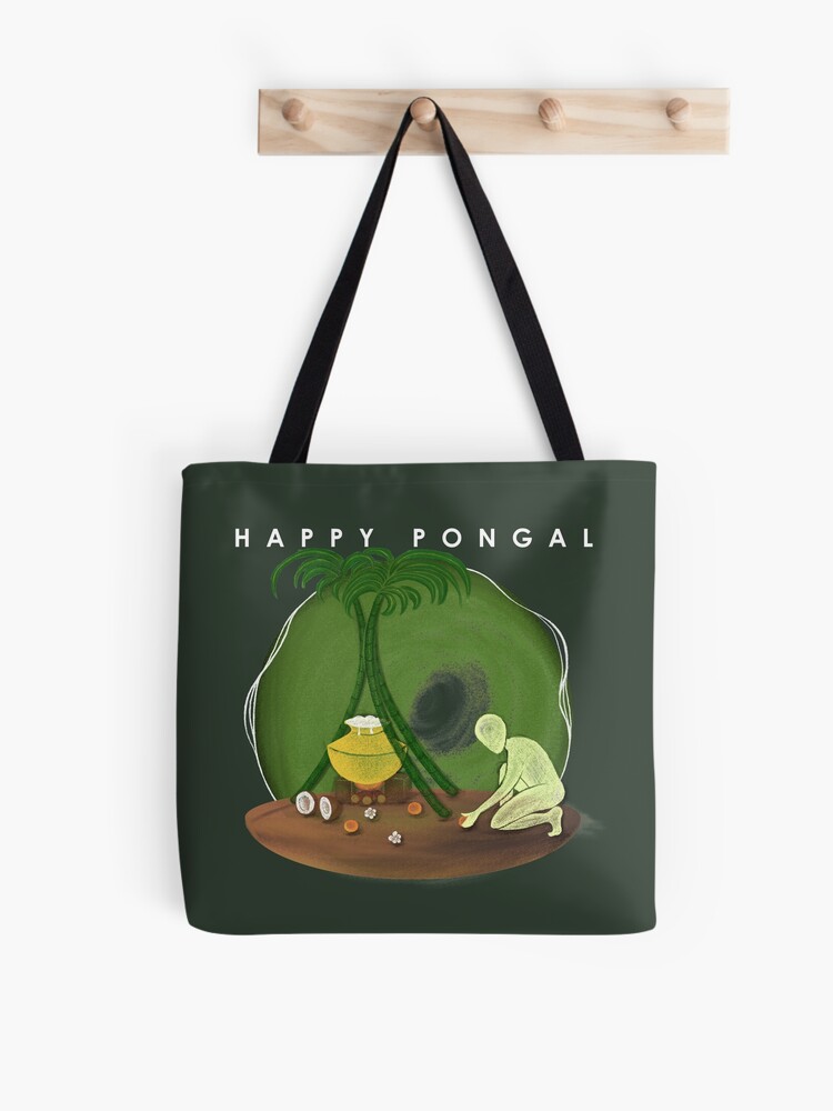 Pongal Pot, Cow, and Tree Tote Bag | Zazzle | Tote bag, Bags, Reusable tote  bags
