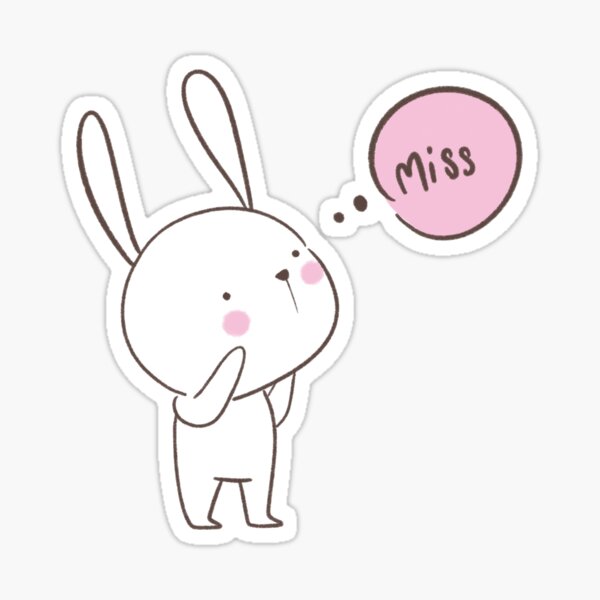 Item preview, Cute white bunny Bright pink cheek Hand Painted designed and sold by Momixzaaa.