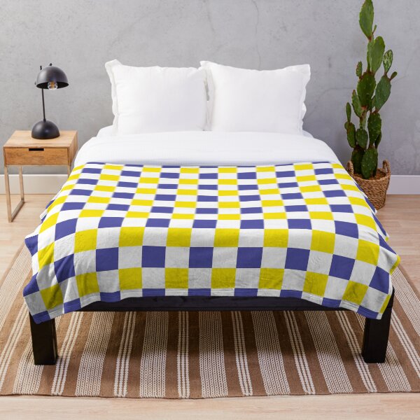 Item preview, Chequered yellow and blue pattern designed and sold by zcabask.