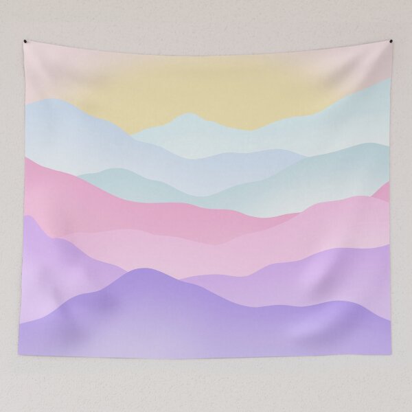 Item preview, Mountains Pastel Rainbow  designed and sold by trajeado14.