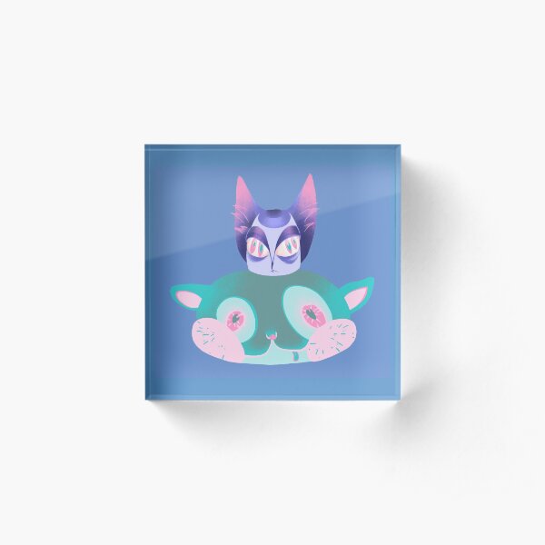 Cat on Kitty Acrylic Block
