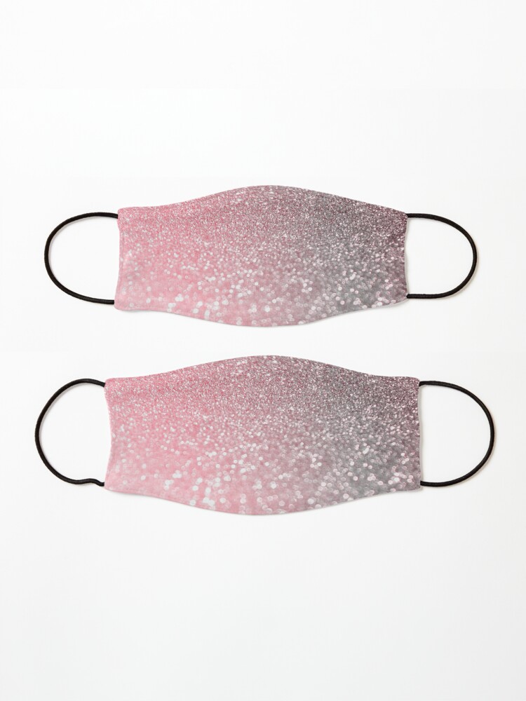 Alternate view of Mermaid Rose Gold Blush Glitter Mask