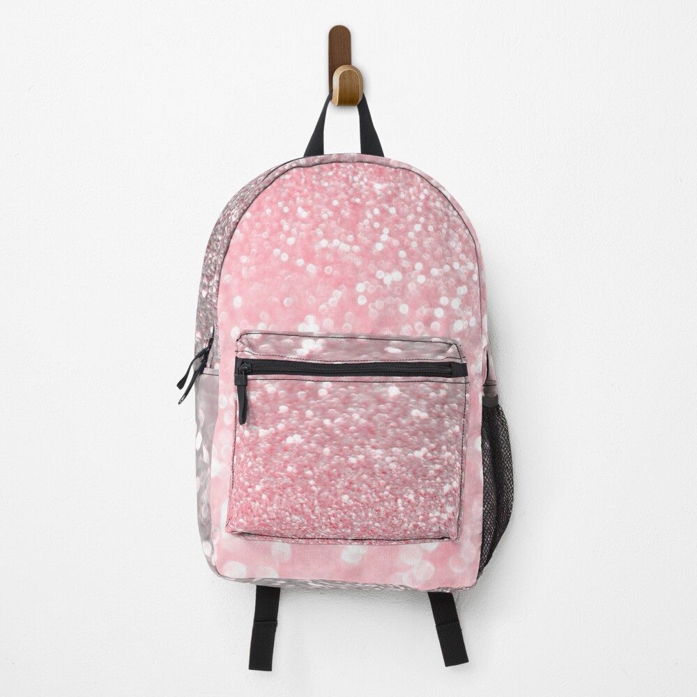 Mermaid Rose Gold Blush Glitter Backpack