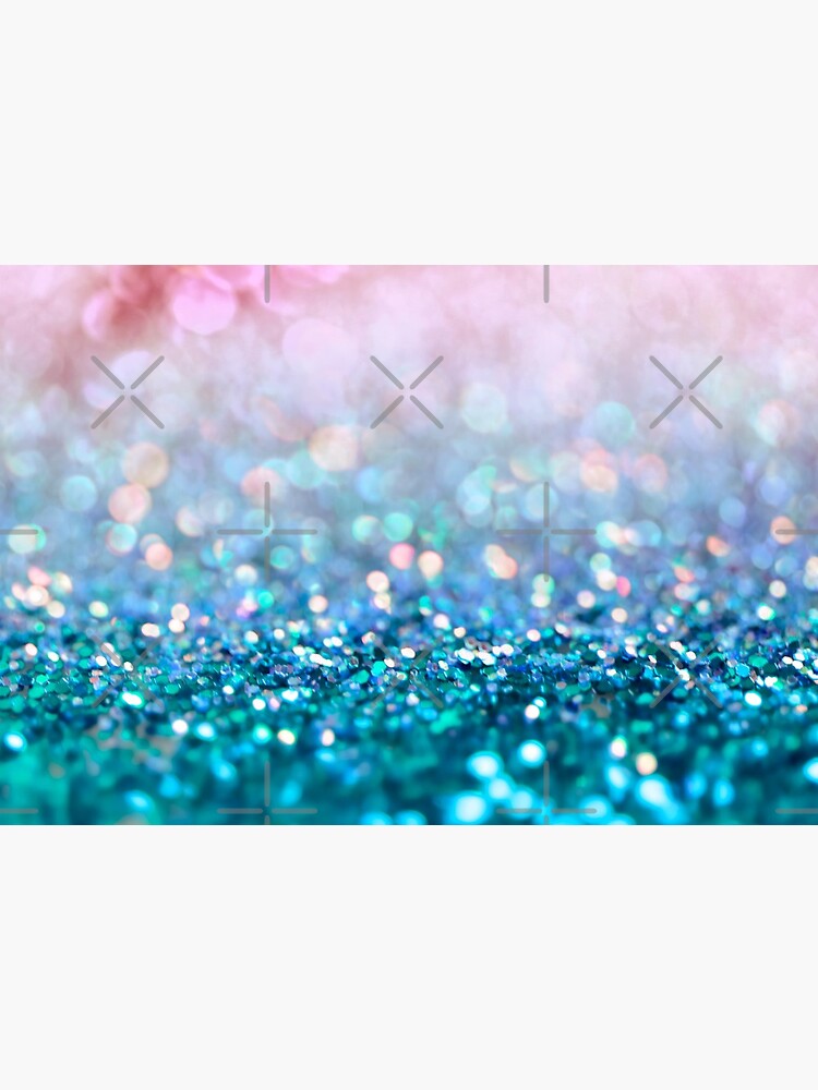 Mermaid Rose Gold and Teal Blush Glitter by MysticMarble