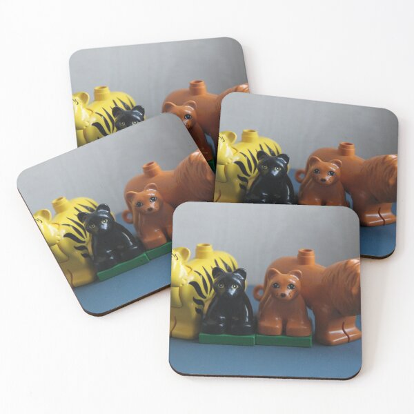 Item preview, Tiger and lion plastic toys	 designed and sold by EstelleRossetti.