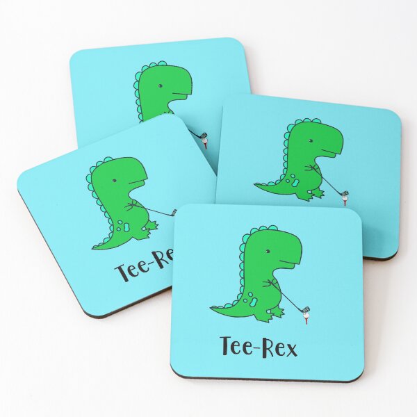 Artikelvorschau, Tee Rex, der Golf spielende Dinosaurier entworfen und verkauft von Pickle-Lily.