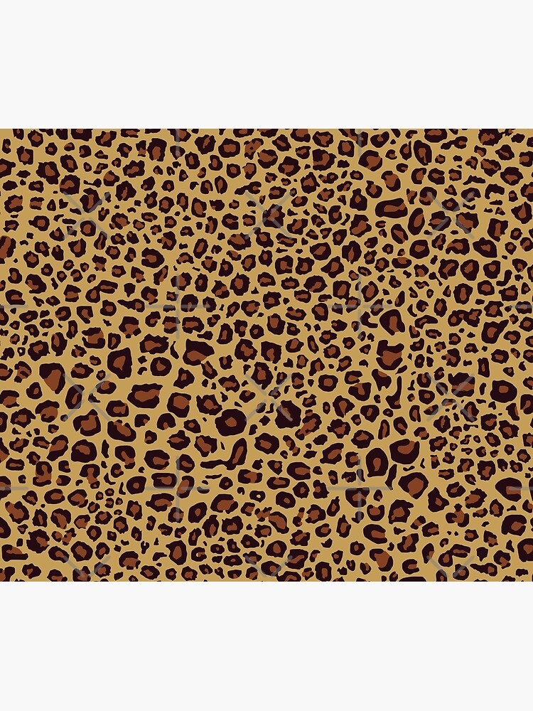 Disover Caramel Leopard Pattern Shower Curtain