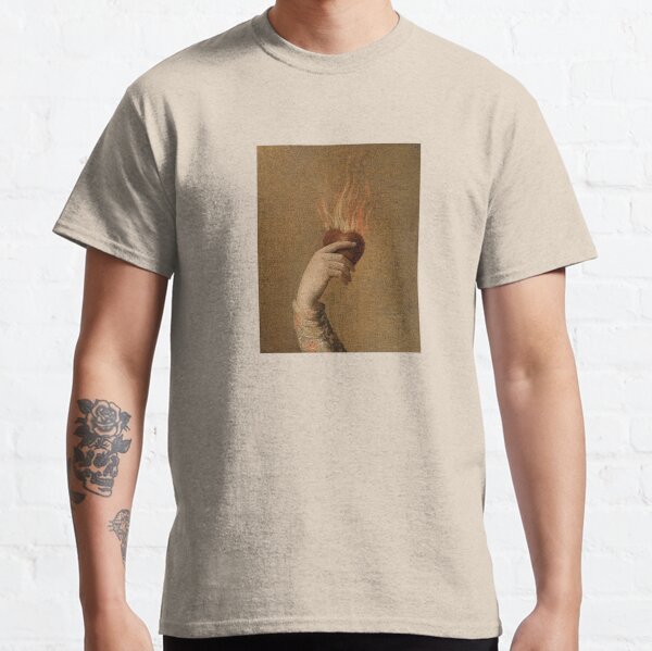 Heart in flames painting detail Classic T-Shirt