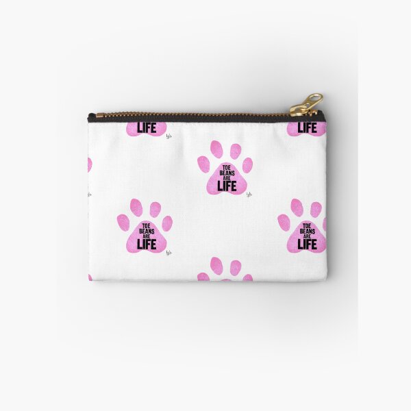 Item preview, Toe Beans Are Life Pink Paw Print designed and sold by Lydia-Artwork.