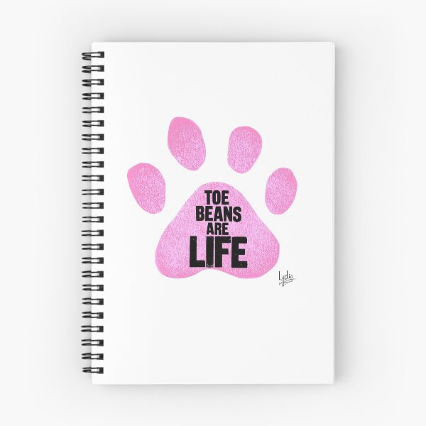 Item preview, Toe Beans Are Life Pink Paw Print designed and sold by Lydia-Artwork.
