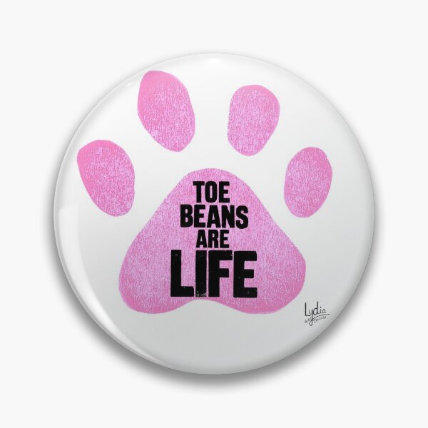 Item preview, Toe Beans Are Life Pink Paw Print designed and sold by Lydia-Artwork.
