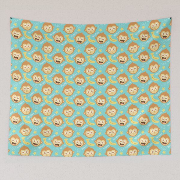 Item preview, Cute Cartoon Monkey Pattern designed and sold by rustydoodle.