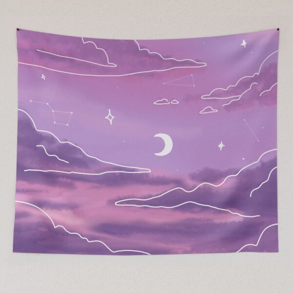 Aperçu de l'œuvre Vue du coucher de soleil violet créée et vendue par trajeado14.
