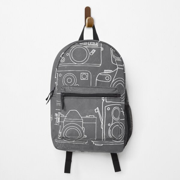 Item preview, Vintage Camera Line Art Drawings on Blackboard designed and sold by HotHibiscus.