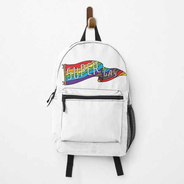 Item preview, Super Gay Pennant Flag Rainbow designed and sold by StevieGDesigns.