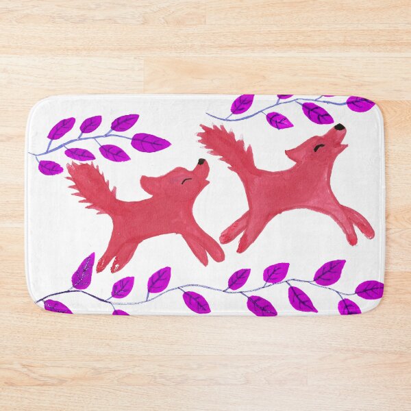 Item preview, Red wolves running in the forest  designed and sold by LiceaGand.