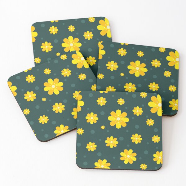 Item preview, colorful yellow orange flower pattern designed and sold by Illutino.