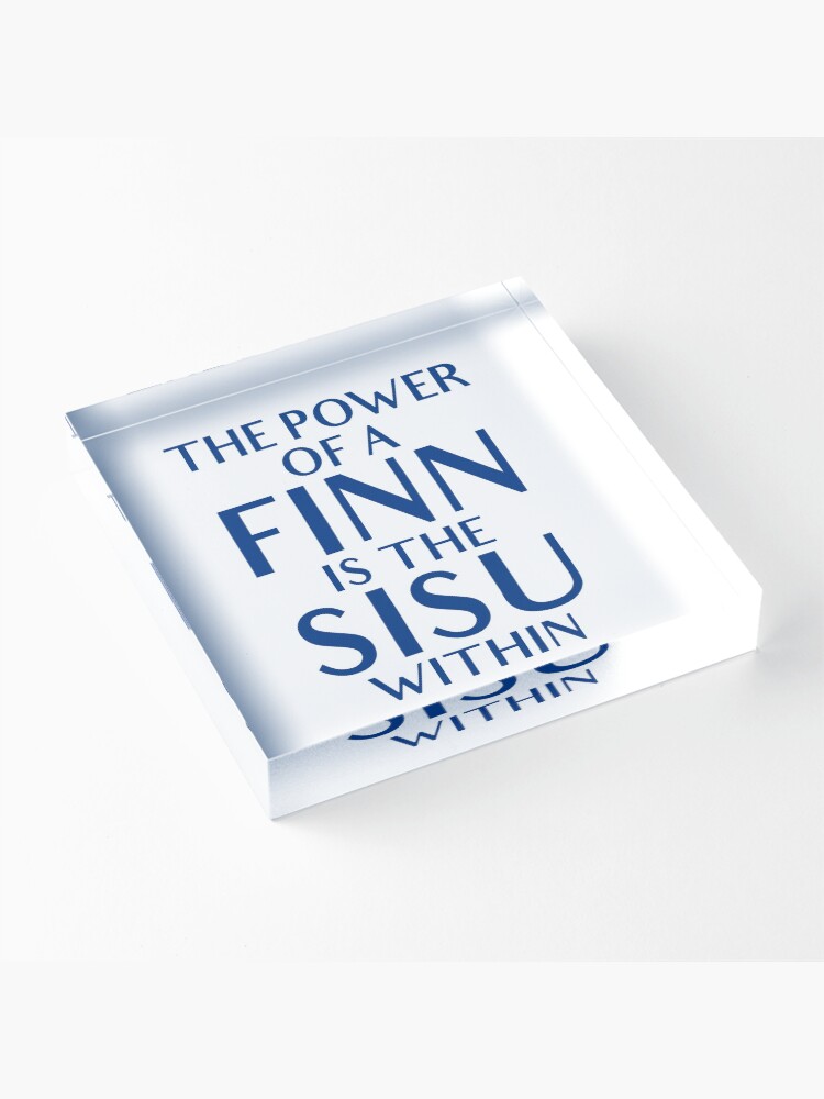 Alternate view of The Power Of A Finn - Finland Finnish Acrylic Block