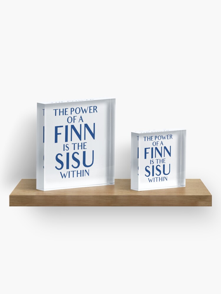 Alternate view of The Power Of A Finn - Finland Finnish Acrylic Block