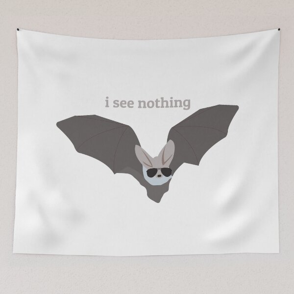 Item preview, I See Nothing - Bat Wearing Sunglasses Design designed and sold by idovedesign.
