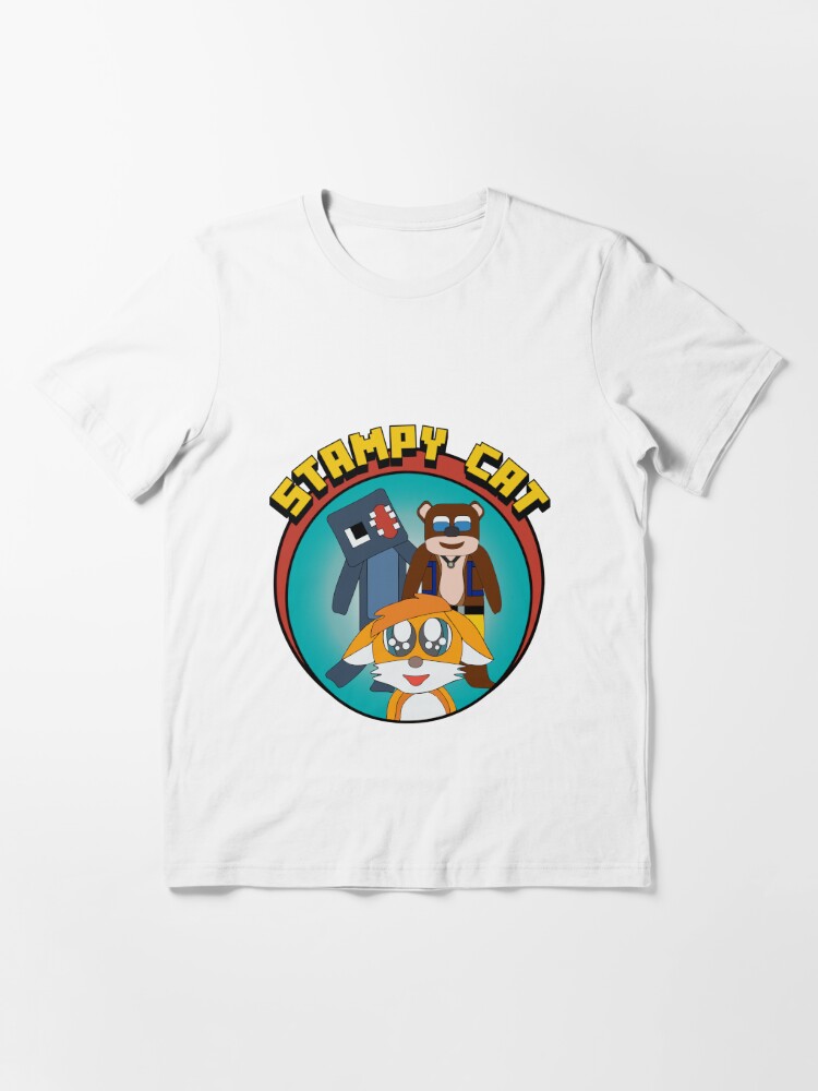 Stampy Cat Stampylongnose & Squid Childrens Kids Tshirt YouTube Fan 