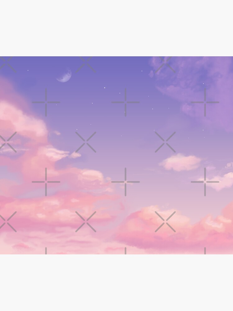 Thumbnail 3 of 3, Tapestry, Sky Purple Aesthetic Lofi designed and sold by trajeado14.