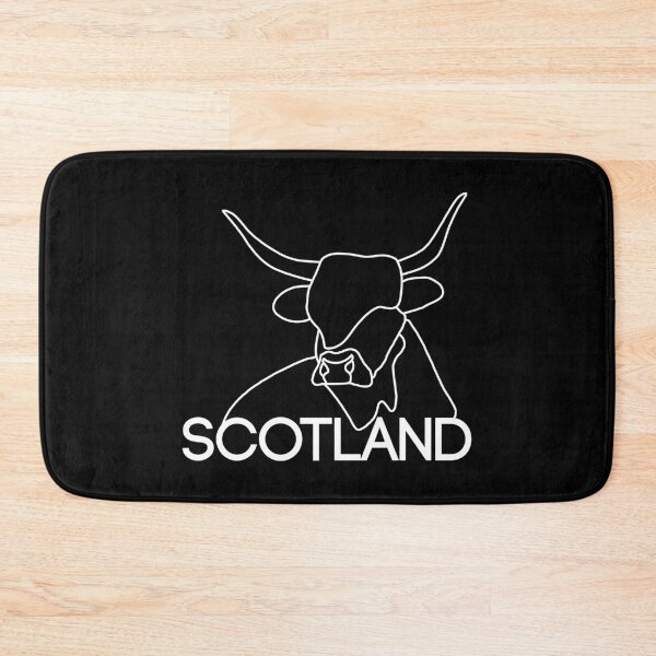 Item preview, Scottish Highland Cow Continuous Line Drawing (White) designed and sold by MacPean.