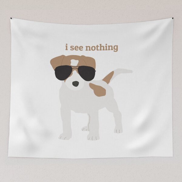Item preview, I See Nothing - Puppy Dog Wearing Sunglasses Design designed and sold by idovedesign.