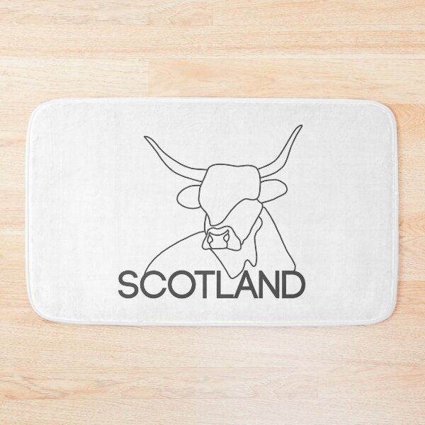 Item preview, Scottish Highland Cow Continuous Line Drawing (Grey) designed and sold by MacPean.
