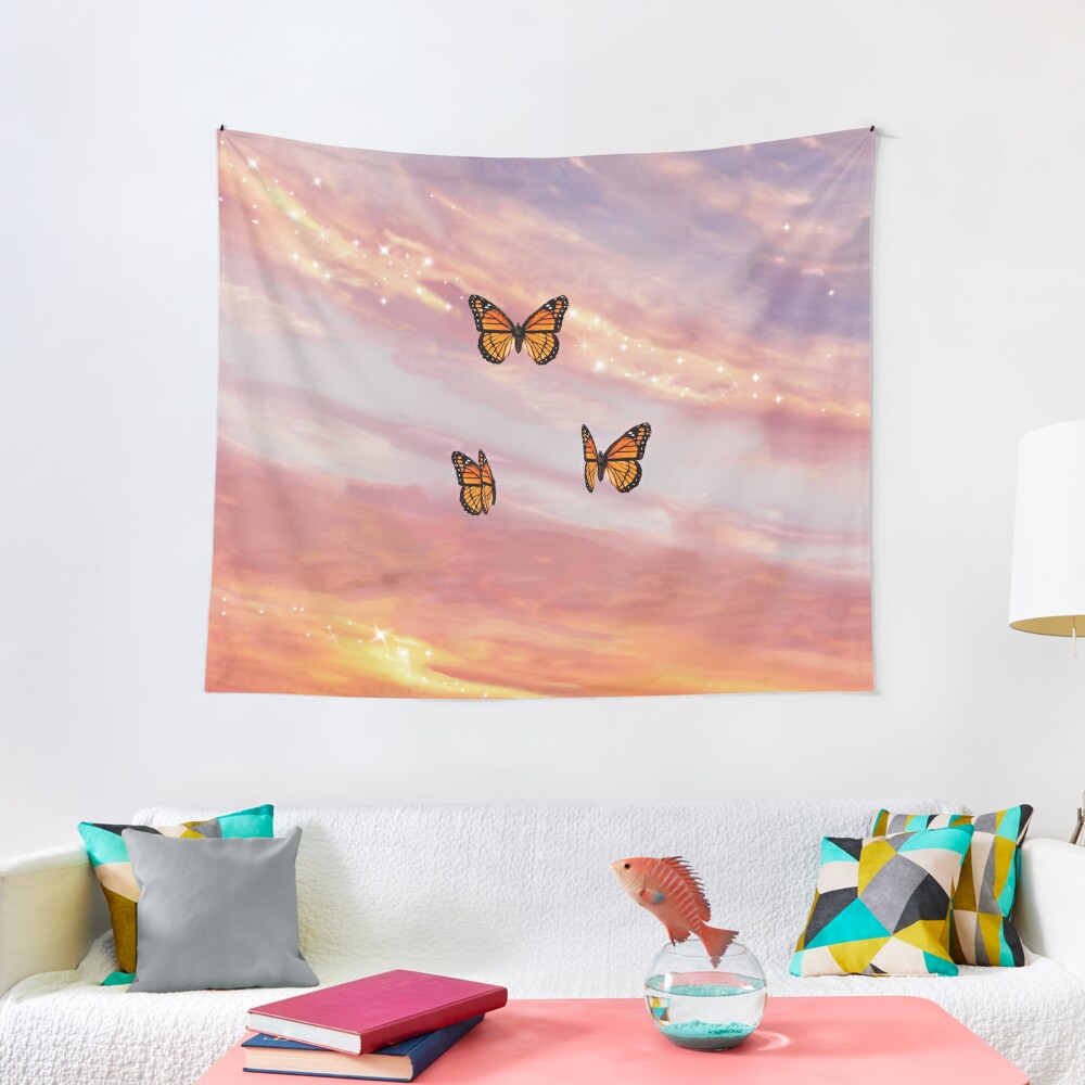 Plus Size Butterfly Print Crisscross High Waist Two-Piece Swim Set – Sunset  and Swim