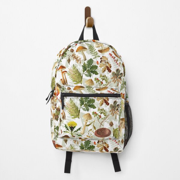 Item preview, Vintage toxic mushrooms forest pattern Botanical Garden on white Nightgarden designed and sold by UtArt.