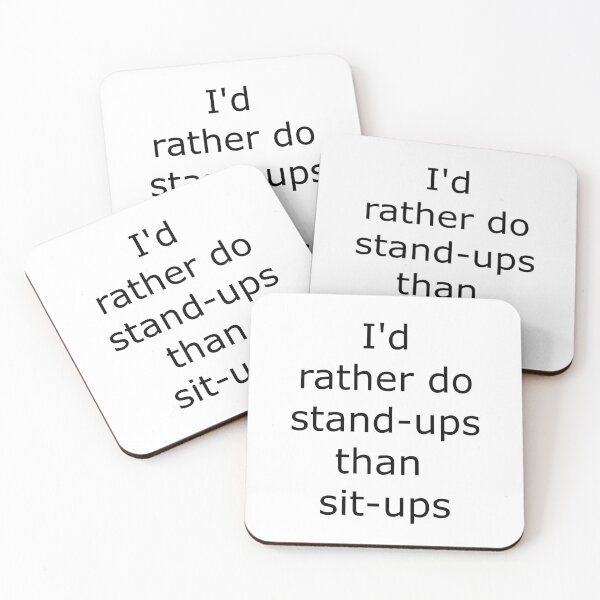 Item preview, Stand-ups vs sit-ups designed and sold by Tylie.