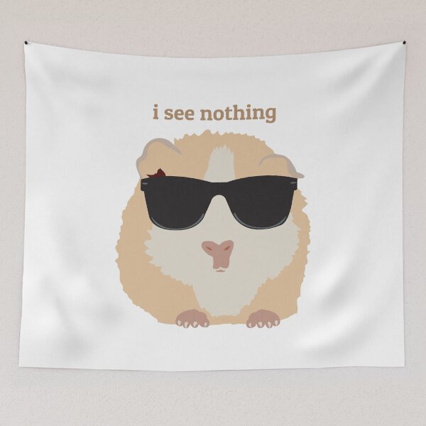Item preview, I See Nothing - Hamster Wearing Sunglasses Design designed and sold by idovedesign.