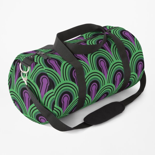 Overlook Hotel Carpet from The Shining: Purple/Green Duffle Bag