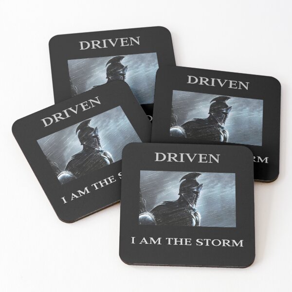 Item preview, DRIVEN - I AM THE STORM Strong Motivational Art  designed and sold by PowerfulPrinted.