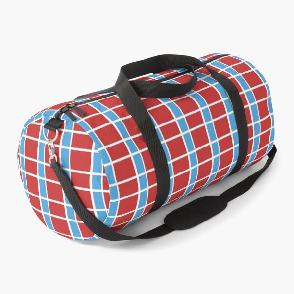 Item preview, Chequered line red and blue pattern designed and sold by zcabask.