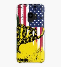 American Gadsden Flag Worn Case/Skin for Samsung Galaxy