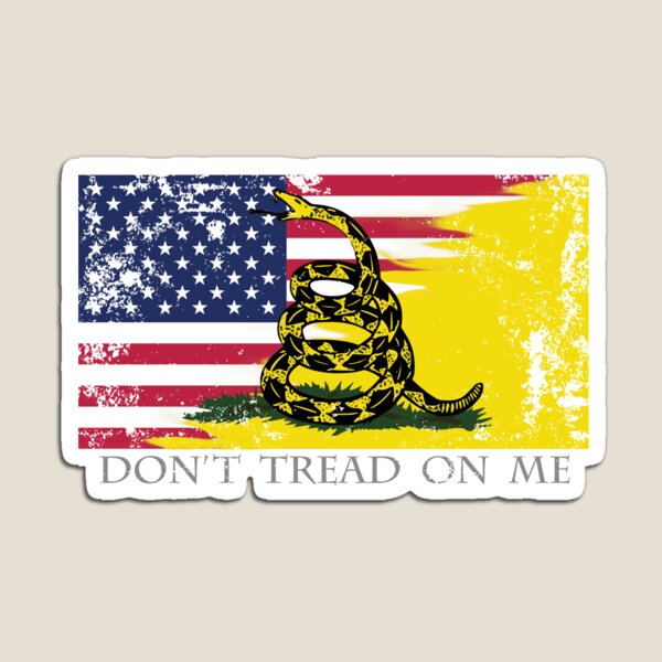 American Gadsden Flag Worn Magnet
