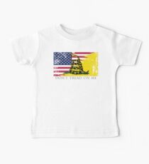 American Gadsden Flag Worn Baby Tee