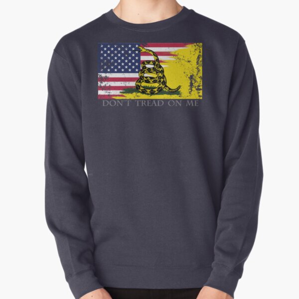 American Gadsden Flag Worn Pullover Sweatshirt