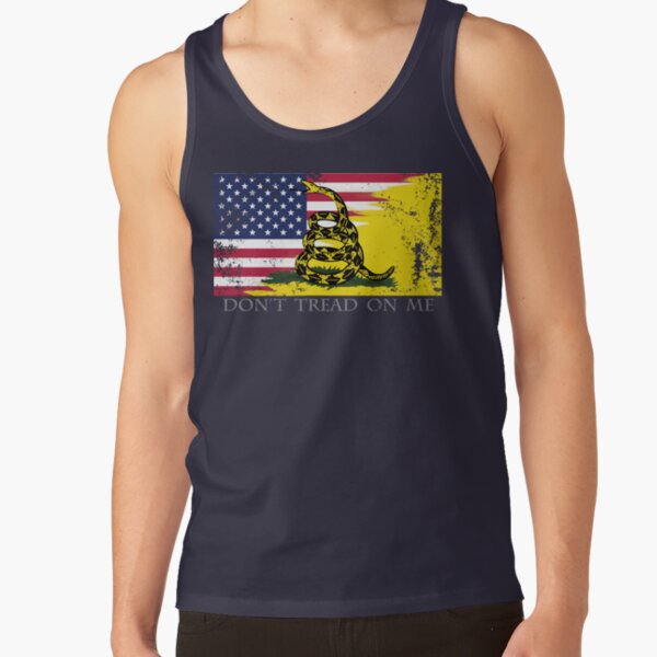 American Gadsden Flag Worn Tank Top