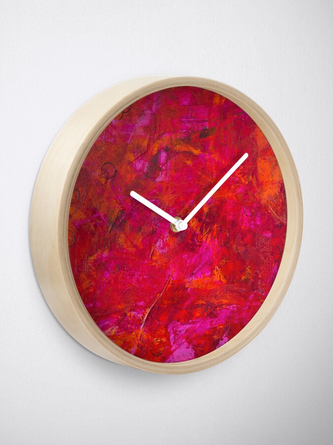 Alternate view of Scars #2 Clock