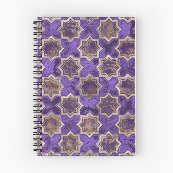 Item preview, Oriental Tile pattern - Purple Acrylic and Gold designed and sold by Nartissima.