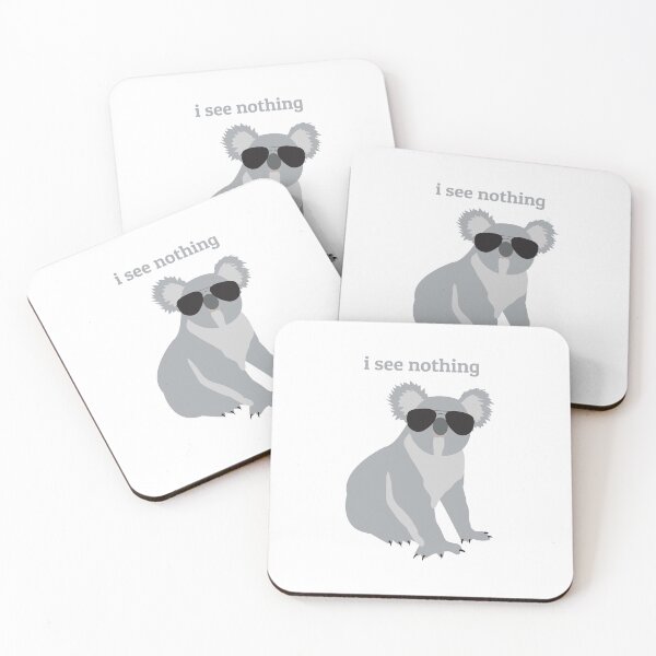 Item preview, I See Nothing - Koala Wearing Sunglasses Design designed and sold by idovedesign.