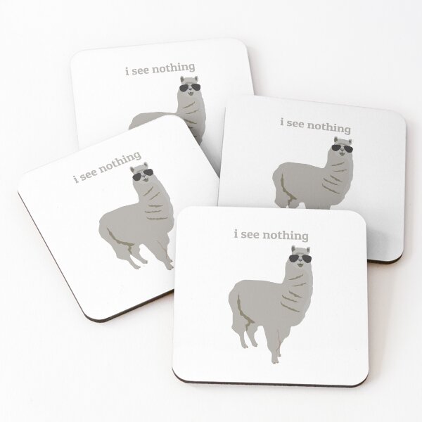 Item preview, I See Nothing - Llama Wearing Sunglasses Design designed and sold by idovedesign.