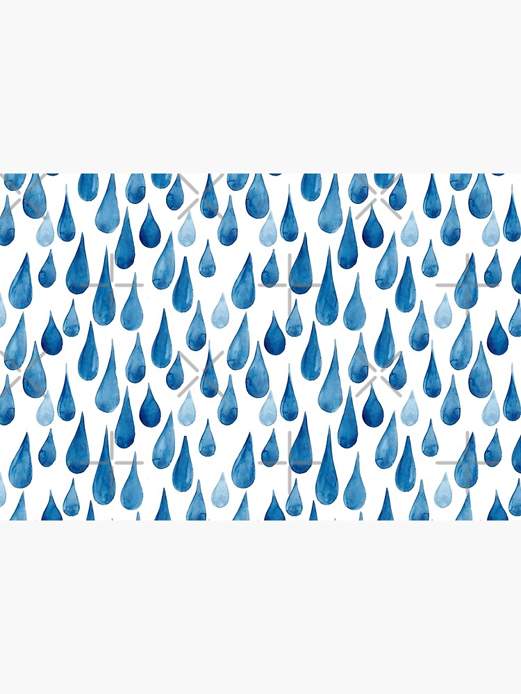 Watercolor rain drops by kostolom3000