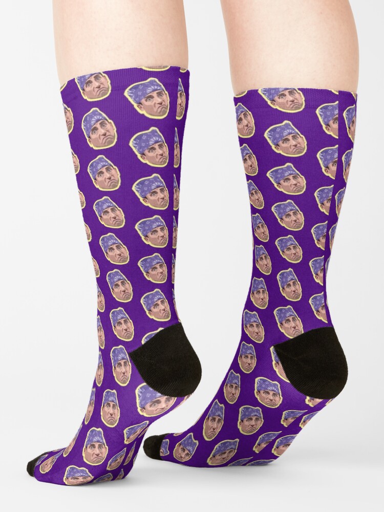 Alternate view of THE OFFICE | PRISON MIKE | MICHAEL SCOTT | PATTERN Socks