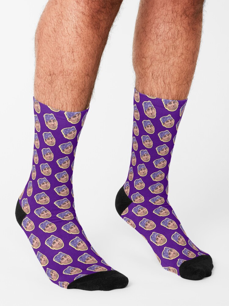 Alternate view of THE OFFICE | PRISON MIKE | MICHAEL SCOTT | PATTERN Socks