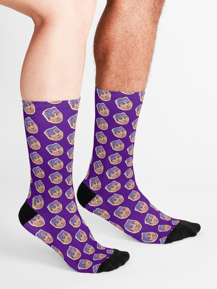 Alternate view of THE OFFICE | PRISON MIKE | MICHAEL SCOTT | PATTERN Socks