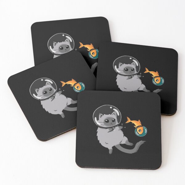 Item preview, spacecat and spacefish designed and sold by Claudia McQuilkin.